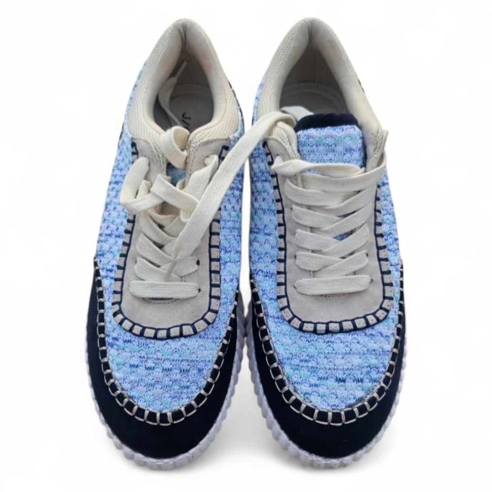 NYC Women's Sneakers in Blue and Cream